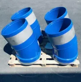 Pièces acier epoxy intérieur PE extérieure